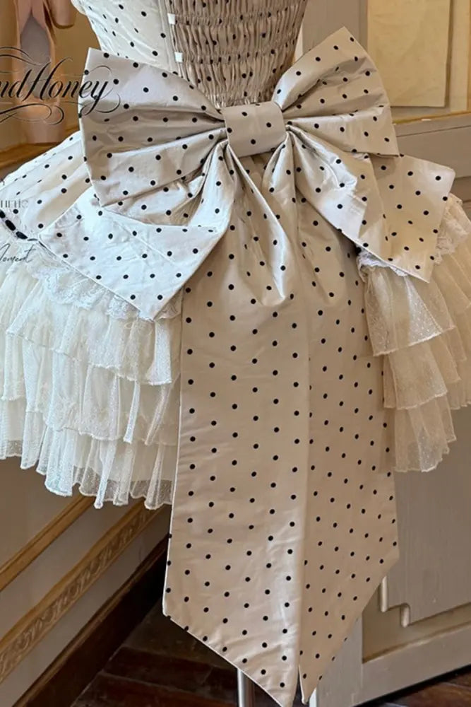 Polka Dot Retro Girly Jumper Skirt and Accessories - image 28