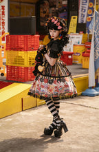 Doll Clinic Heart Patch Sweet Gothic Lolita JSK Dress - image 4