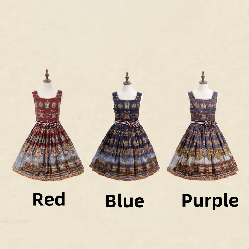 The Train to Fairy Tale Town Lolita JSK and OP Dress Collection - image 20
