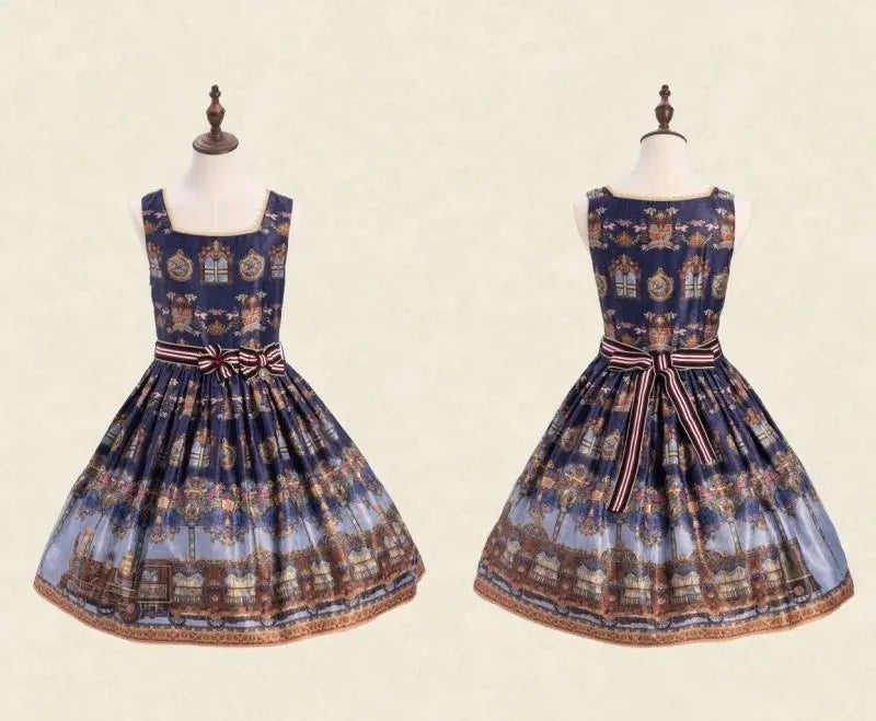 The Train to Fairy Tale Town Lolita JSK and OP Dress Collection - image 23