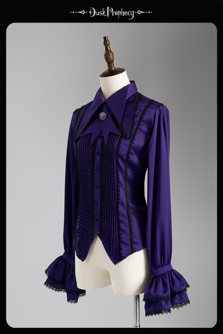 The Spiny Bones Gothic Lolita Blouse with Matching Neckbow - image 3