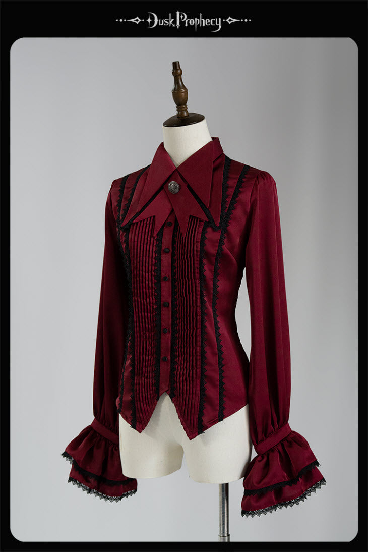 The Spiny Bones Gothic Lolita Blouse with Matching Neckbow - image 4
