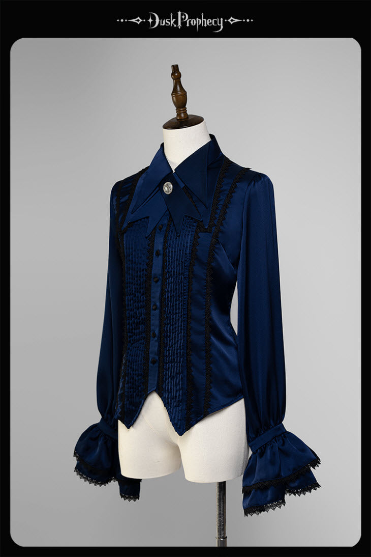 The Spiny Bones Gothic Lolita Blouse with Matching Neckbow - image 5