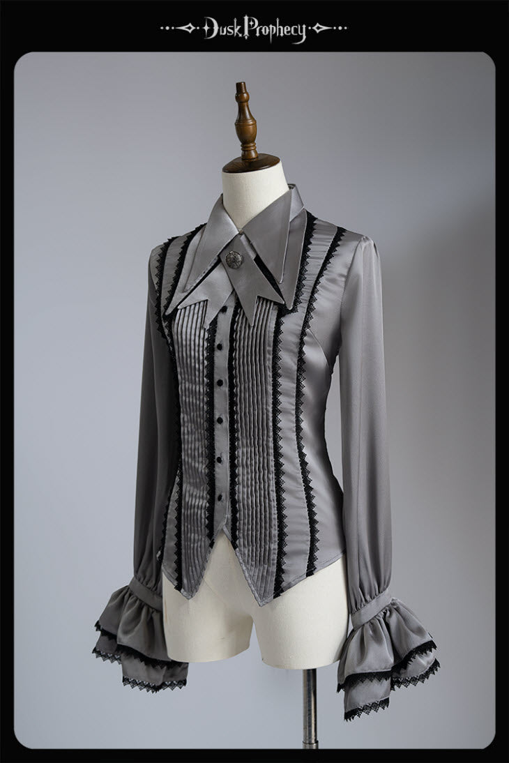 The Spiny Bones Gothic Lolita Blouse with Matching Neckbow - image 6