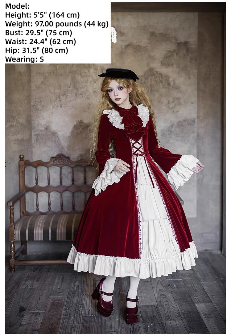 The Nutcracker - Winter Classic Lolita OP Dress, Front Opening and Accessories - image 16