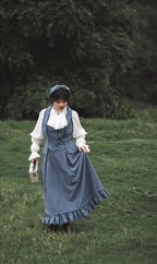 Misty Forest Elegant Vintage Lolita Fishbone Long Skirt and Vest - image 8