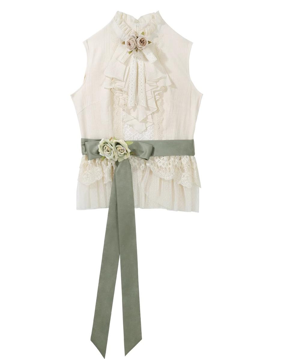 Morning Moments - Summer Lolita-inspired Chinese-style Skirt Set - image 3