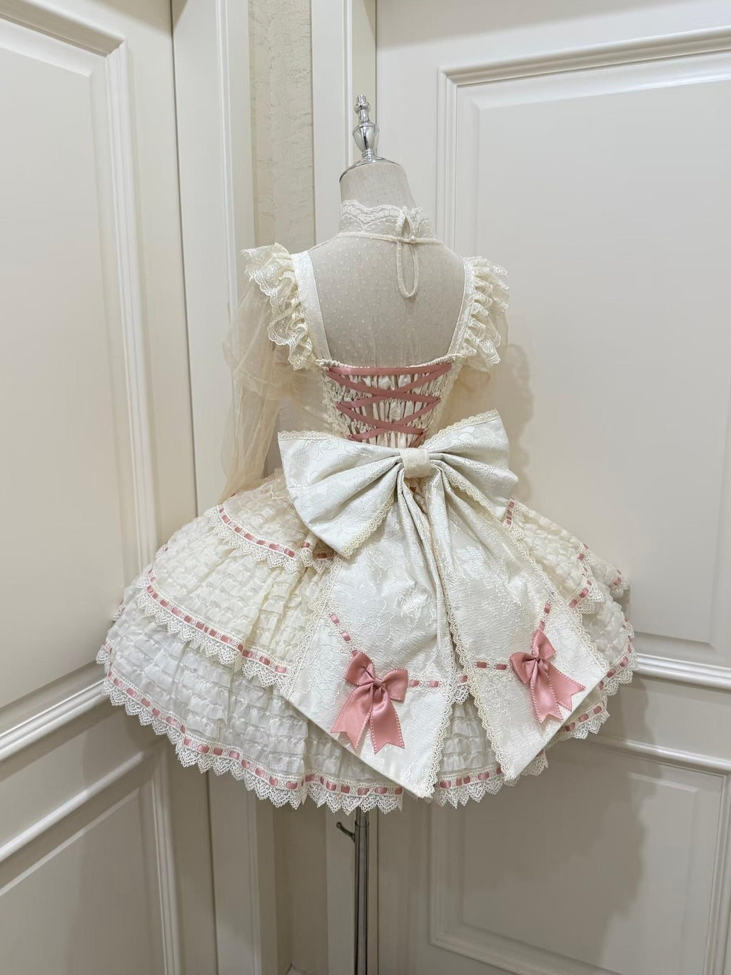Floral Elegy - Sweet Lolita JSK Dress, Tiered Hem - image 2