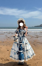 Mulberry Poetry Collection - Plus Size Lolita Printed Top & Skirt Set with Embroidery - image 18