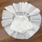 White and Black Shorts-Lining Lolita Petticoat - image 3