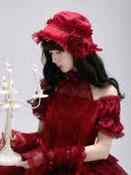 Floral Lace Elegant Lolita Tea Party Hat - 6 Colors - image 3