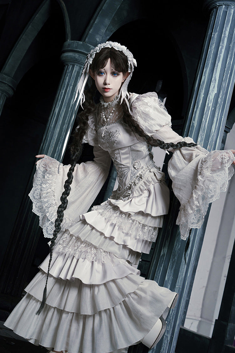 Bionic Doll - Gothic Lolita Fishtail Skirt & Corset Full Set - image 5