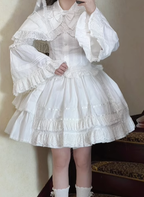 Praying Snowfall Old School Lolita Skirt Suit, Shirt and Cape - image 27