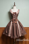 Teddy Chocolate Bar Classic Lolita JSK, Skirt and Coat Collection - image 13