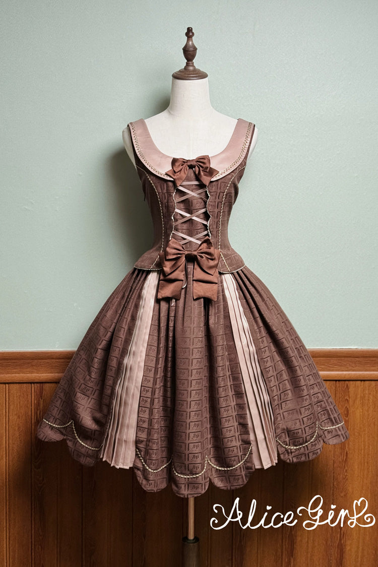 Teddy Chocolate Bar Classic Lolita JSK, Skirt and Coat Collection - image 13