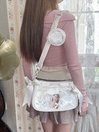 Five-color Bow Accents Balletcore Ita Crossbody Bag - image 1