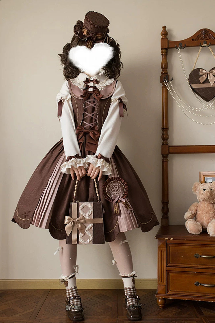 Teddy Chocolate Bar Classic Lolita JSK, Skirt and Coat Collection - image 7