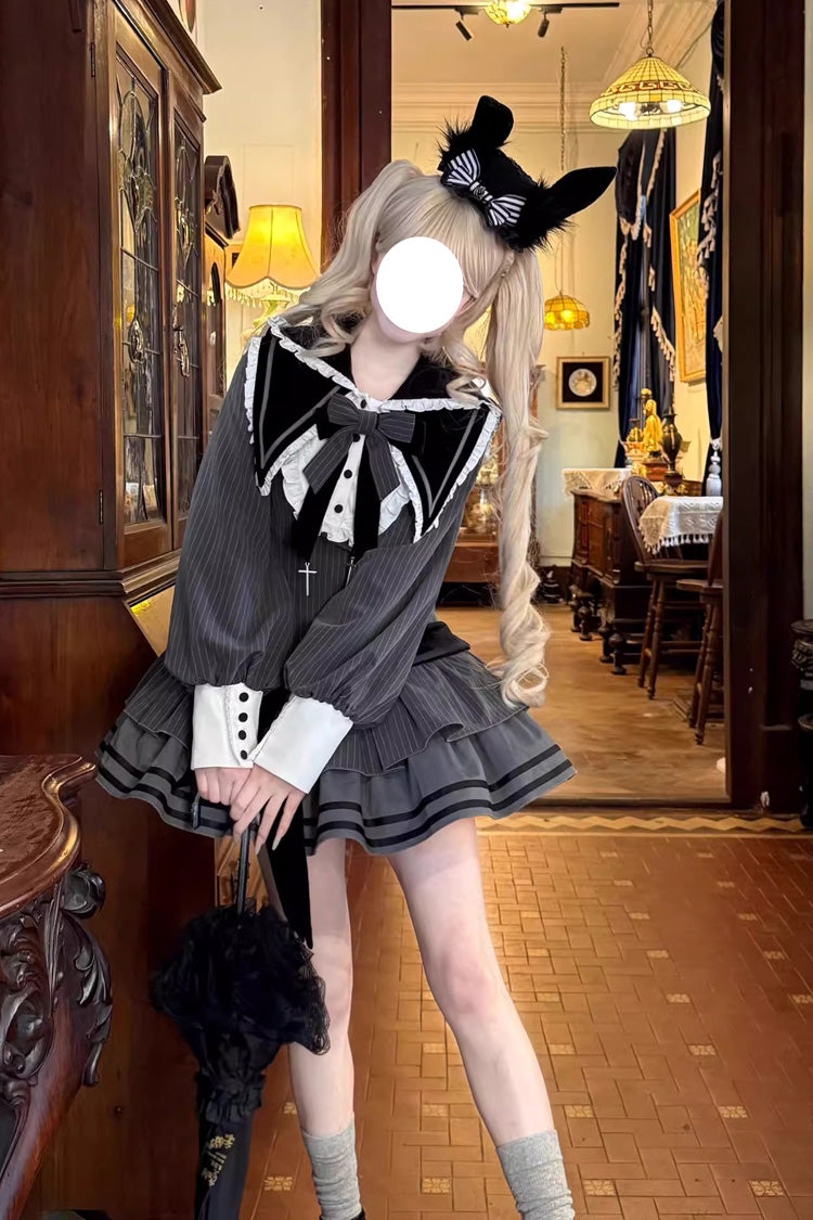 Bizarre Rabbit Opera - Gothic Lolita OP Dress in Black - image 2