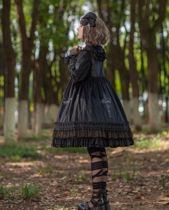 Holy Fruit Estate - Gothic Lolita OP Dress Multicolors - image 21