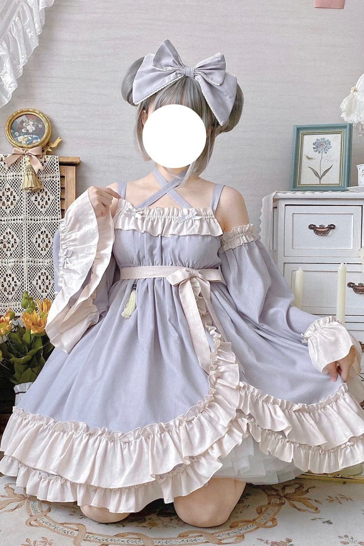 Monet Estate Sweet Lolita JSK Dress in Grey - image 5