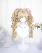 Blonde Lolita Wig, Detachable Roman Roll Ponytails - image 4