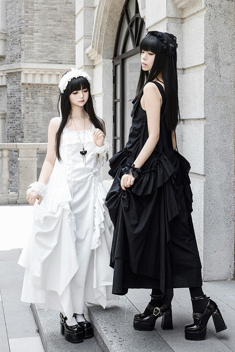 Dream Gothic Lolita Strap Dress in White - image 5