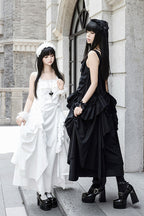Dream Gothic Lolita Strap Dress in White - image 5