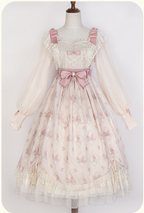 Time Stationery - Elegant Lolita Long Sleeve OP Dress - image 28