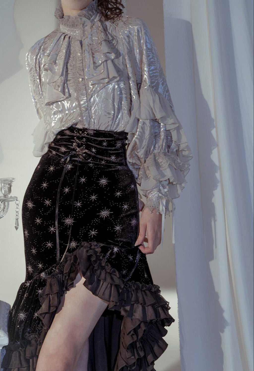 Dragon Bone Cemetery - Gothic Lolita Long Sleeve Blouse - image 49