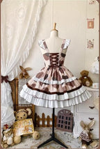 Calico Cat - Winter Kawaii Lolita Print JSK - image 12