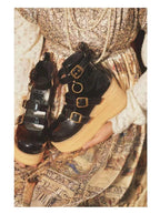 Retro Lolita Platform Shoes Round Toe Thick Sole - image 4