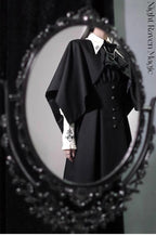 Night Raven Magic - Ouji Lolita Dress Set, Suspender Shorts & Cape - image 40
