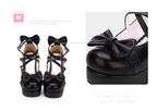 Sweet Lolita Heels Shoes Princess Tea Party Low Cut Shoes - image 8