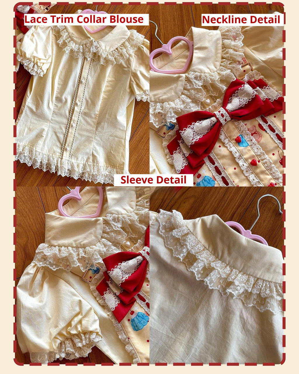 Showa Dessert Showcase - Kawaii Lolita JSK/Salopette Dress Suit, Pudding-Inspired - image 35