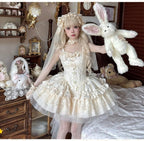Fleeting Dreams - Ballet Sweet Lolita Mini JSK and Choker and Accessories - image 11