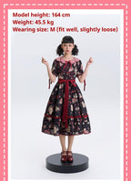 The Bear's Strawberry Field - Daily Lolita OP Dress With Petal Collar & Bear Strawberry Print and Accessories - image 15