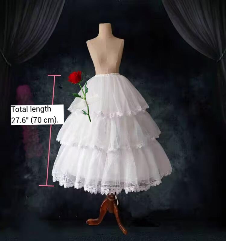 Adjustable Wedding Lolita Hoop Petticoat, 27.6" (70 CM) - image 12