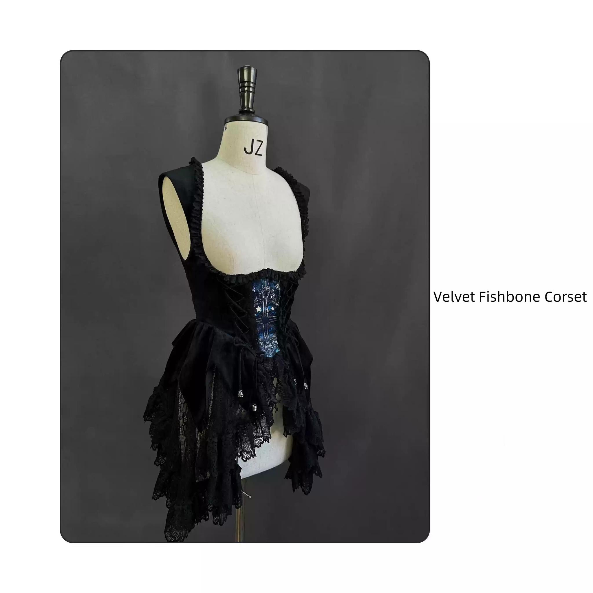 Night Traveler - Classic Gothic Lolita Dress with Stained Glass Window Print - image 56