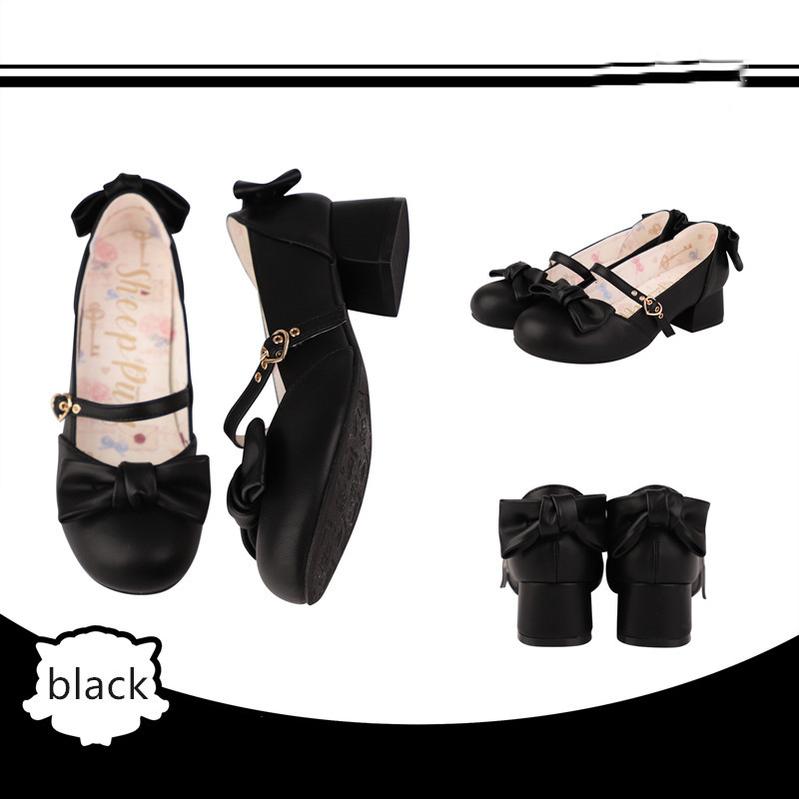 Elegant Lolita Bownot Retro High Heel Shoes - image 8