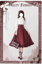 Classic Lolita A-Line Skirt, Button-Front Vest and White Blouse - image 7
