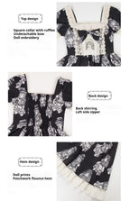 Doll Night - Vintage Twin Lolita OP Dress Embroidered Doll Dress - image 14