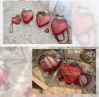 A Strawberry - Sweet Lolita Crossbody Bag Strawberry Printed Handbag - image 15