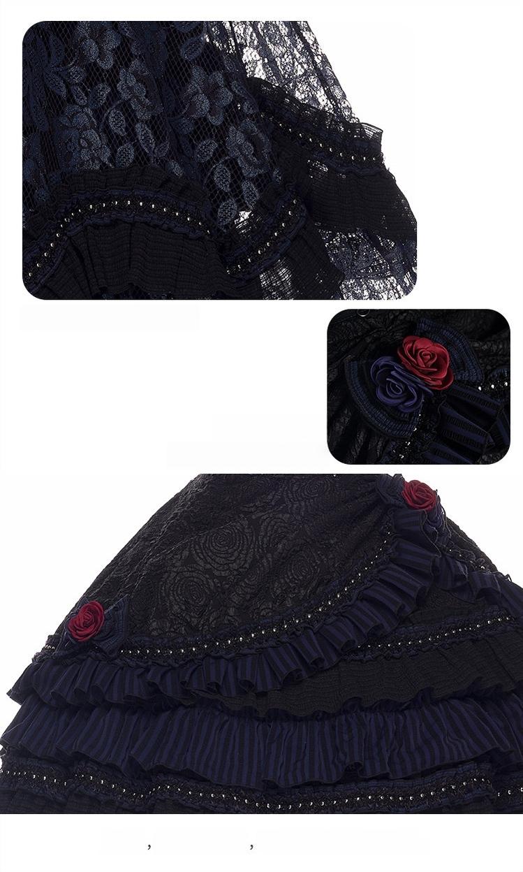 Ismailia - Gothic Lolita JSK Dress, Lace & Rose and Accessories - image 26