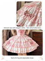 Sweet Mousse - Sweet Lolita JSK in Playful Colors with Bow Decoration - image 11