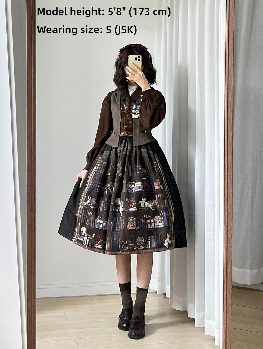 German Bookshelf - Classic Lolita Printed JSK Dress - image 26