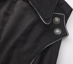 Timeless Silence Mystery - Sleeveless Ouji Lolita Vest Coat, High-Low Hem - image 4
