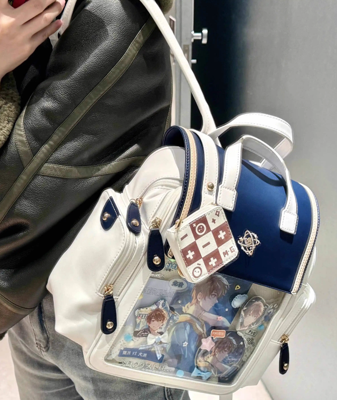Kawaii Lolita Large-Capacity Ita Backpack with Mini Pocket and Grid Board - image 35