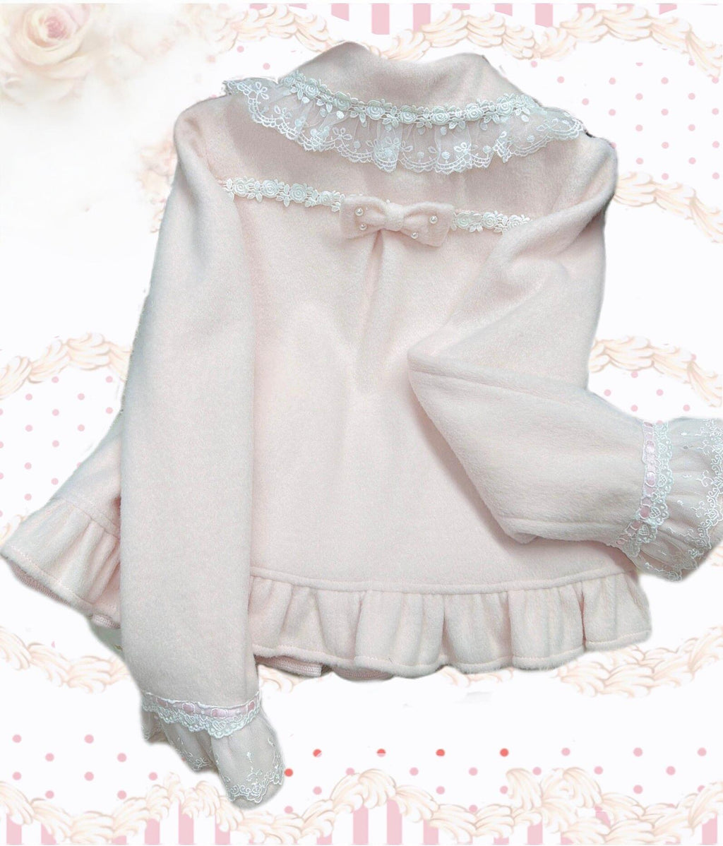 Petal Girl - Loose Sweet Lolita Coat, Detachable Bow - image 15