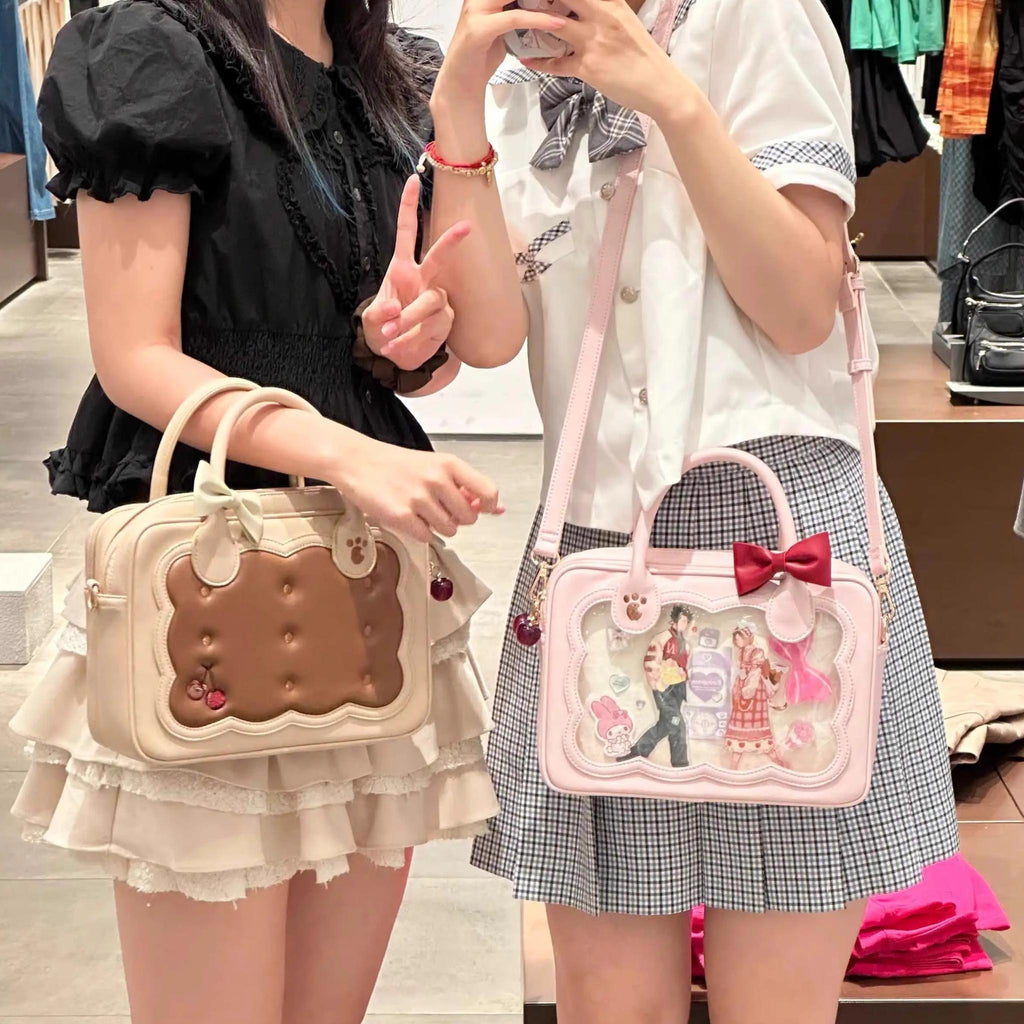 Kawaii Lolita Bag Cherry Biscuit Shoulder Crossbody Handbag - image 6