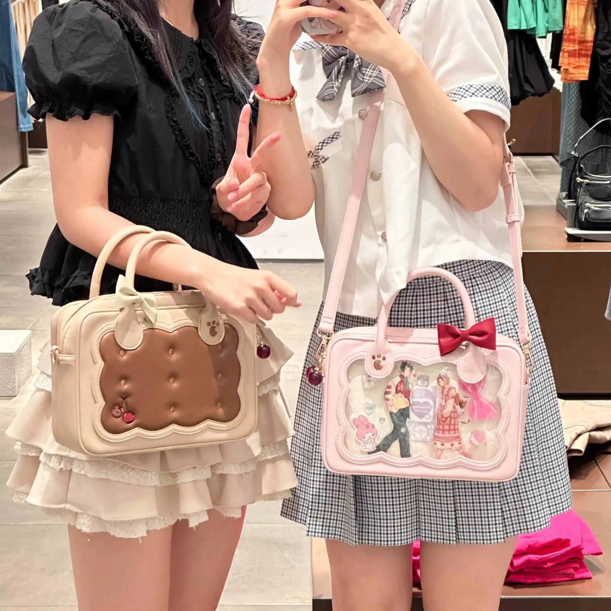 Kawaii Lolita Bag Cherry Biscuit Shoulder Crossbody Handbag - image 6